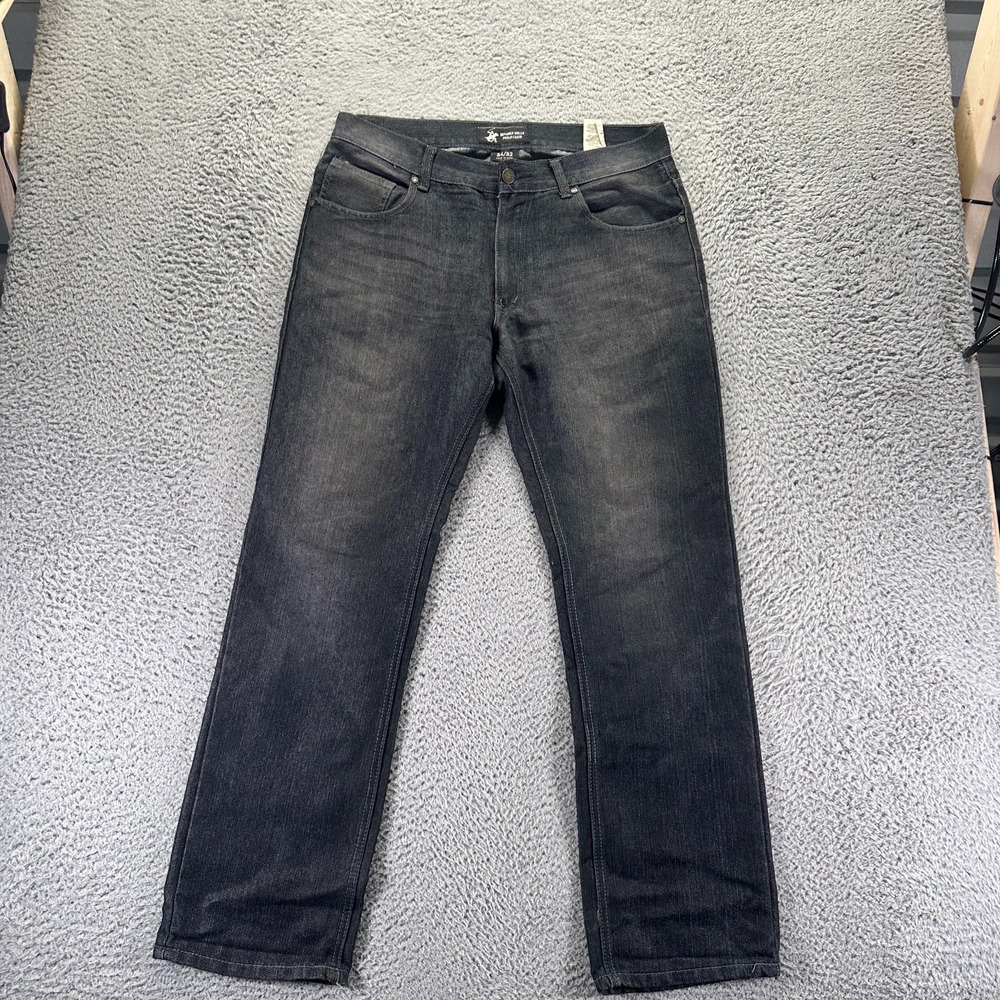 Beverly Hills Polo Club Jeans Men's 34x32 Blue Cotton Denim Straight Workwear
